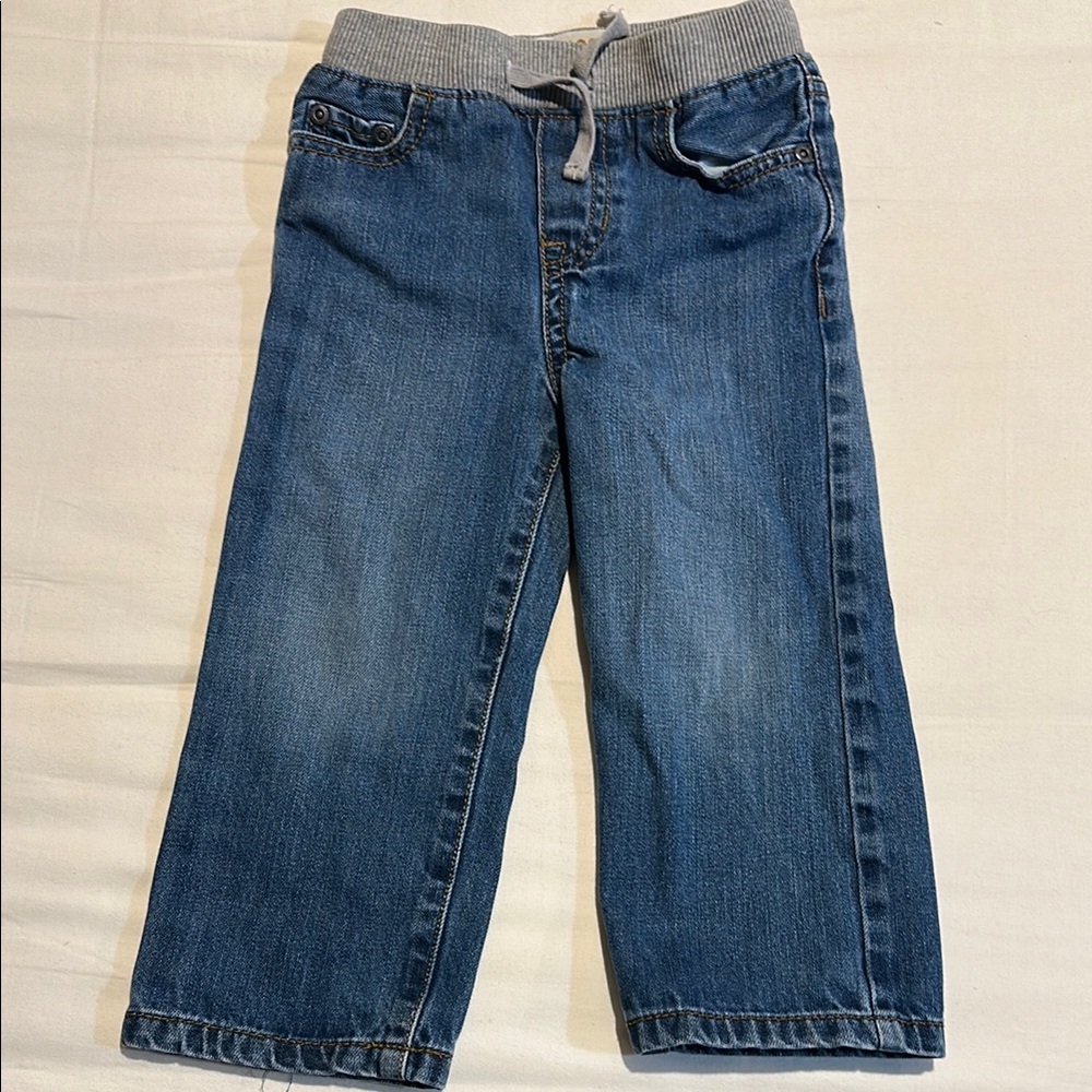 Jeans with tie waist